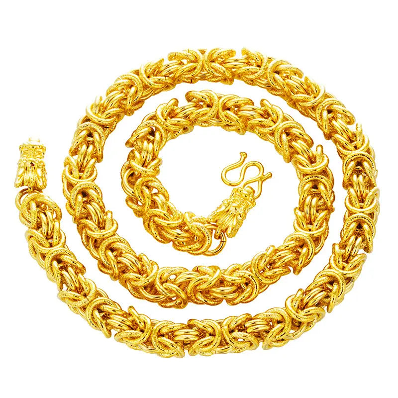 Dragon Head Gold Plated Necklace