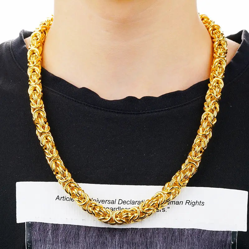 Dragon Head Gold Plated Necklace
