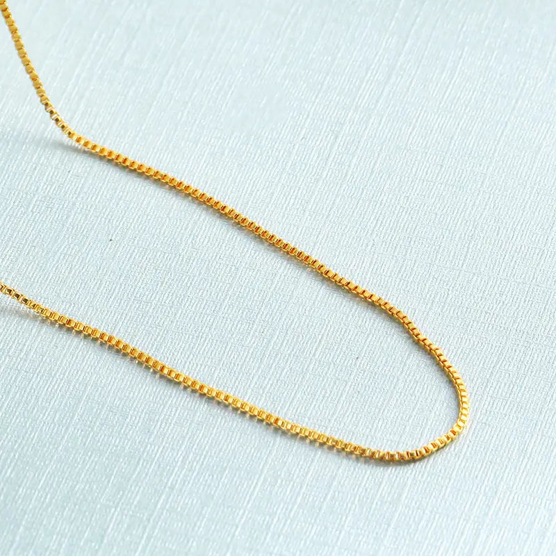 Women Gold Plated Necklace Short Clavicle Chain Korean