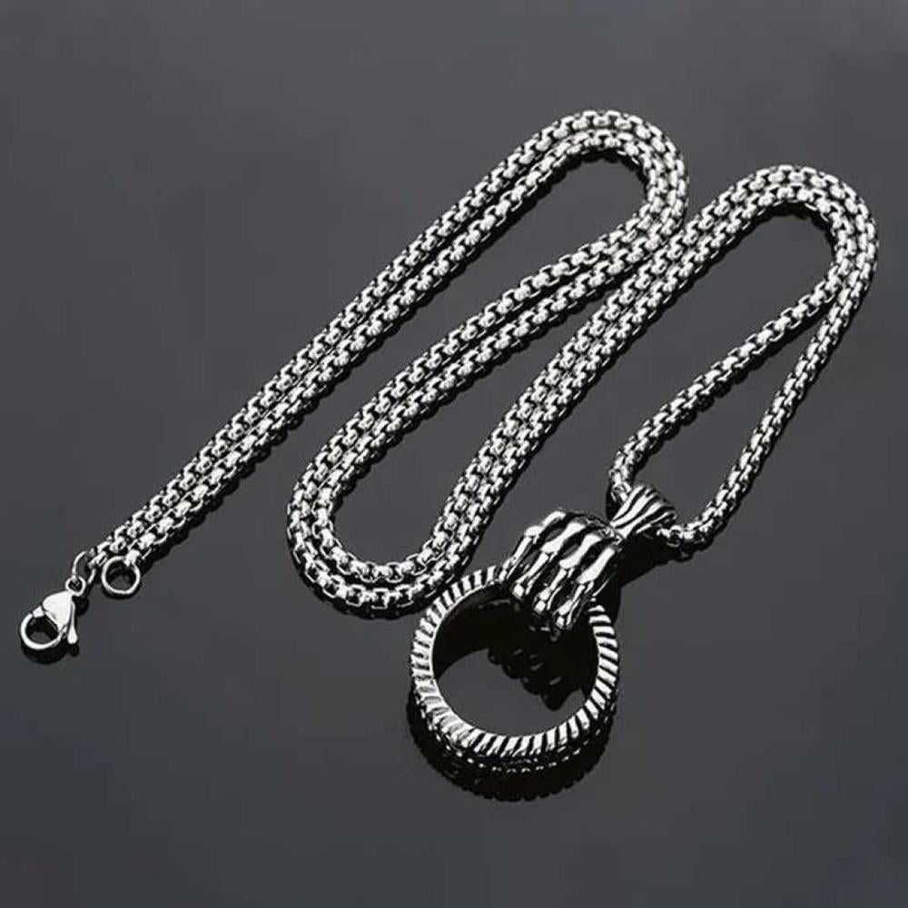 Ring Pendant Necklace for Women  Alloy Material